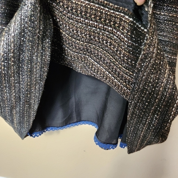 Anthropologie Moulinette Soeurs Metallic Tweed Glissade Sheath Dress-Size 2 - Picture 6 of 10